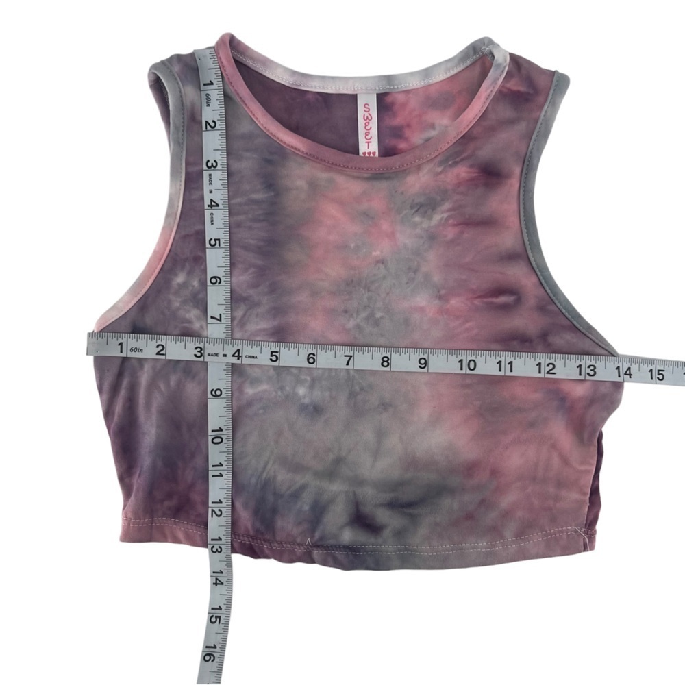 Sweet Tie Dye Crop Tank Top Size Small Women’s - Picture 4 of 4